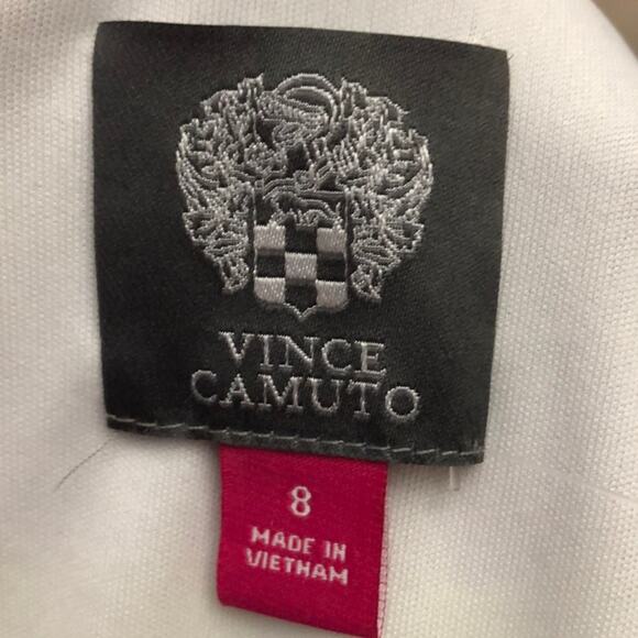 Vince Camuto Multi Striped 3/4 Sleeve Watercolor Dress Size 8 - Picture 10 of 14